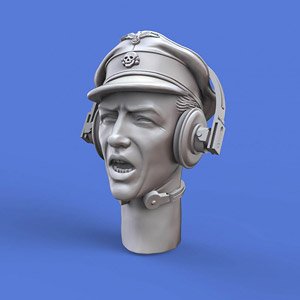 German Tanker Heads - WWII No.1 (6 Pieces) (Plastic model)