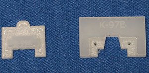 TN Coupler Mounting Cut Jig for Kato Electric Car F (1-Set (2 Types)) (Model Train)