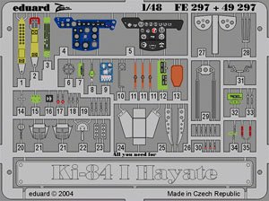 Zoom Etched Parts for Ki-84 I Hayate (for Hasegawa) (Plastic model)