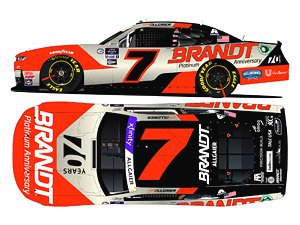 `ジャスティン・オルゲイアー` #7 BRANDT 70周年アニバーサリー シボレー カマロ NASCAR Xfinityシリーズ 2023 (ミニカー)