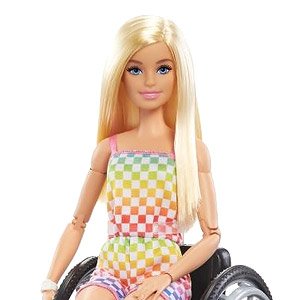 Barbie Fashionistas Colorful Romper w/Wheelchair (Character Toy)