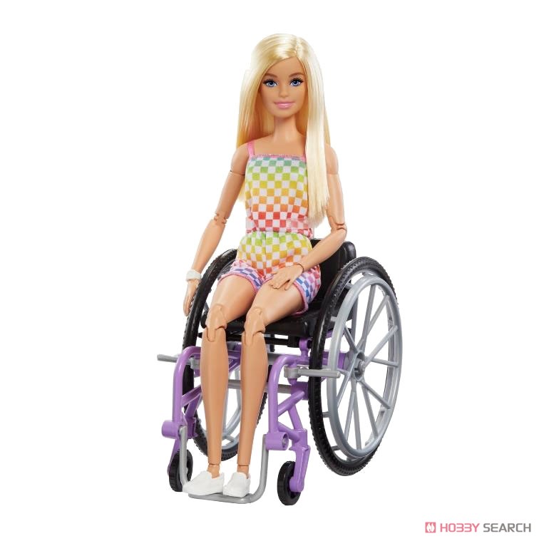 Barbie Fashionistas Colorful Romper w/Wheelchair (Character Toy) Item picture1