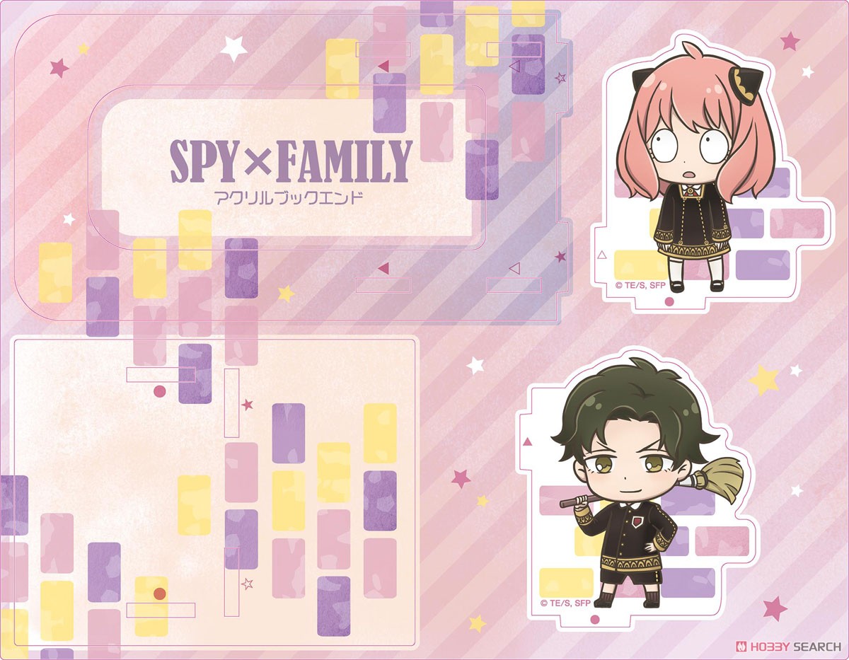 SPY × FAMILY とじコレ アクリルブックエンド B アーニャ＆ダミアン (キャラクターグッズ) 商品画像1