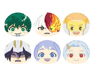 TVアニメ「僕のヒーローアカデミア」 おまんじゅうにぎにぎマスコット 3 A (6個セット) (キャラクターグッズ)
