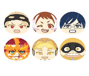 TVアニメ「僕のヒーローアカデミア」 おまんじゅうにぎにぎマスコット 3 B (6個セット) (キャラクターグッズ)