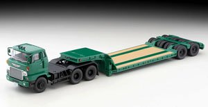TLV-N173b Hino HH341 Heavy Equipment Transportation Trailer (Green) (Diecast Car)