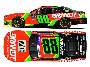 `ミゲル・パルド` #88 BRANDT PROFESSIONAL AGRICULTURE シボレー カマロ NASCAR Xfinityシリーズ 2023 (ミニカー)