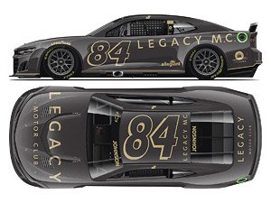 `ジミー・ジョンソン` #84 レガシー モータークラブ テストカー シボレー カマロ NASCAR 2023 (ミニカー)
