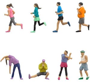 The Human 141 People Exercising (Exerciser) (Model Train)