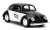 1959 VW Beetle Black / White / PUNCH BUGGY with Boxing Gloves (Diecast Car) Item picture1