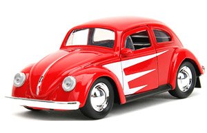 1959 VW Beetle Red / Cherry Graphics with Boxing Gloves (Diecast Car)
