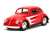1959 VW Beetle Red / Cherry Graphics with Boxing Gloves (Diecast Car) Item picture1