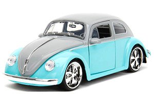 1959 VW Beetle Light Blue / Gray (Diecast Car)