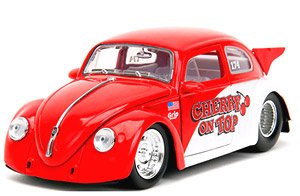 1959 VW ドラッグ ビートル レッド/ホワイト/CHERRY ON TOP (ミニカー)