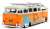 1962 VW バス `サンタ モニカ サーフ クラブ` オレンジ/クリーム/グラフィックス サーフボード付 (ミニカー) 商品画像2
