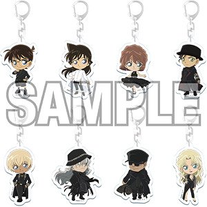 名探偵コナン トレーディングアクリルキーホルダー ランウェイ デフォルメ (8個セット) (キャラクターグッズ)