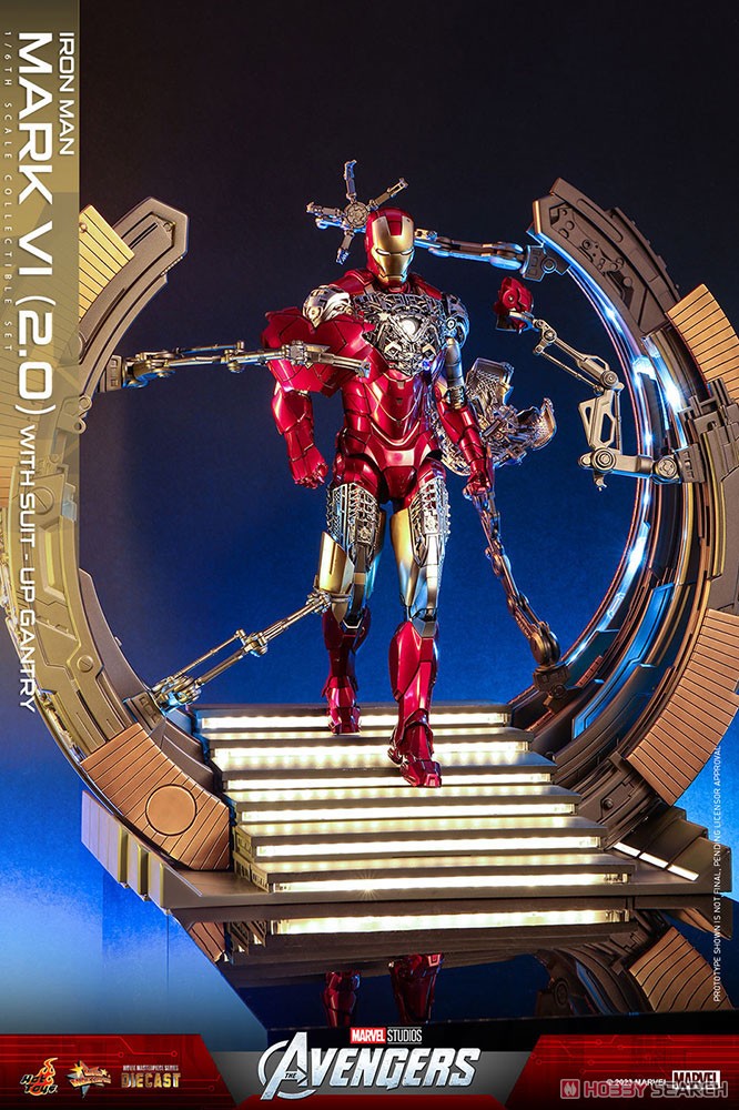 【銀行振込前入金】 【ムービー・マスターピース DIECAST】 『アベンジャーズ』 1/6スケールフィギュア アイアンマン・マーク6 (2.0版)［パワードスーツ装着機付き］ (完成品) 商品画像1