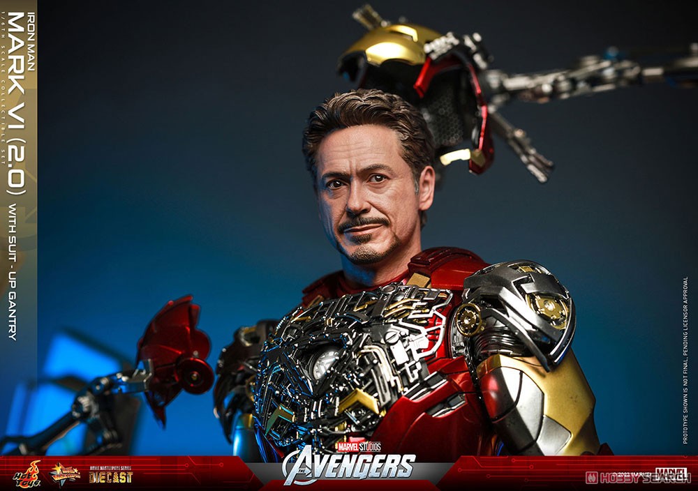 【銀行振込前入金】 【ムービー・マスターピース DIECAST】 『アベンジャーズ』 1/6スケールフィギュア アイアンマン・マーク6 (2.0版)［パワードスーツ装着機付き］ (完成品) 商品画像12