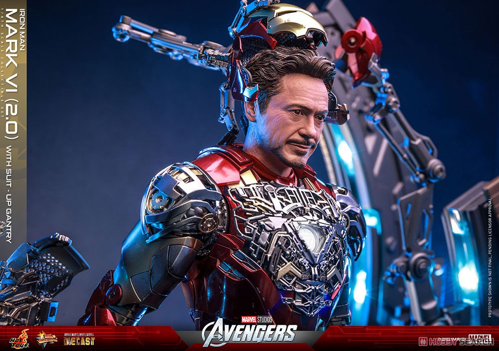 【銀行振込前入金】 【ムービー・マスターピース DIECAST】 『アベンジャーズ』 1/6スケールフィギュア アイアンマン・マーク6 (2.0版)［パワードスーツ装着機付き］ (完成品) 商品画像13