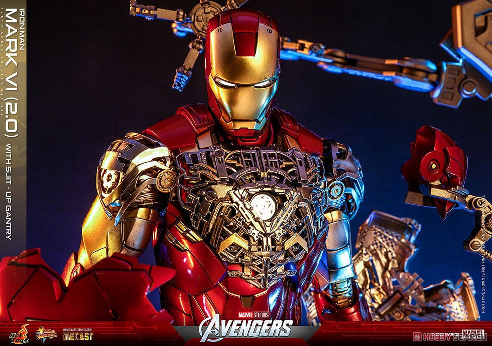 【銀行振込前入金】 【ムービー・マスターピース DIECAST】 『アベンジャーズ』 1/6スケールフィギュア アイアンマン・マーク6 (2.0版)［パワードスーツ装着機付き］ (完成品) 商品画像15