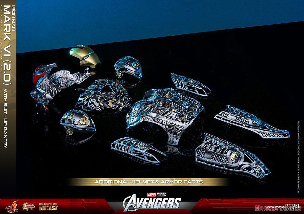 【銀行振込前入金】 【ムービー・マスターピース DIECAST】 『アベンジャーズ』 1/6スケールフィギュア アイアンマン・マーク6 (2.0版)［パワードスーツ装着機付き］ (完成品) 商品画像17