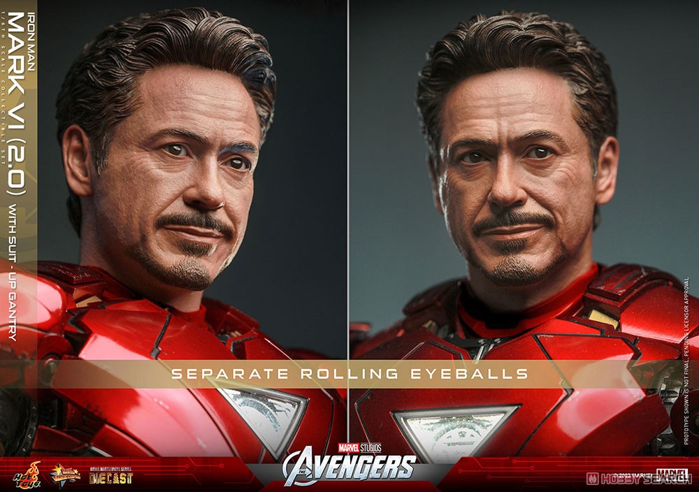 【銀行振込前入金】 【ムービー・マスターピース DIECAST】 『アベンジャーズ』 1/6スケールフィギュア アイアンマン・マーク6 (2.0版)［パワードスーツ装着機付き］ (完成品) 商品画像19