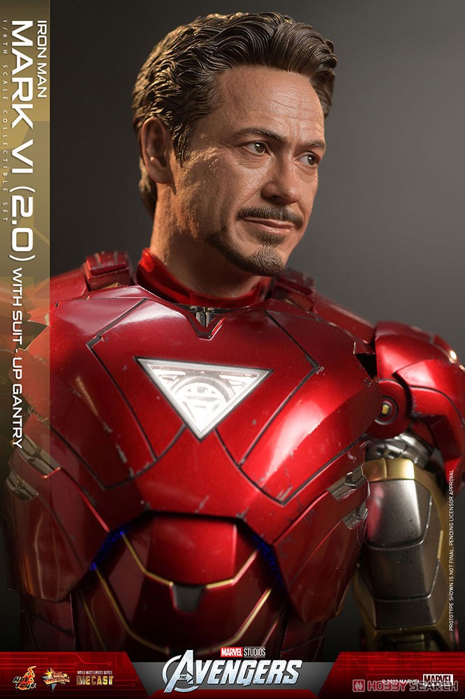 【銀行振込前入金】 【ムービー・マスターピース DIECAST】 『アベンジャーズ』 1/6スケールフィギュア アイアンマン・マーク6 (2.0版)［パワードスーツ装着機付き］ (完成品) 商品画像6