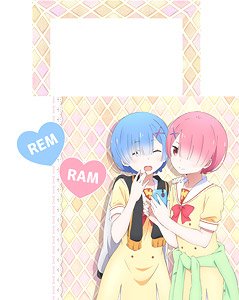Re:Zero -Starting Life in Another World- Water-Repellent Shoulder Tote Bag [Rem & Ram] School Uniform Ver. (Anime Toy)