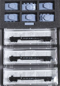 983 02 218 (N) Flat Car BALTIMORE & OHIO with Shaman Tanks 3-Pack (8937, 8943, 8952) (3-Car Set) (Model Train)