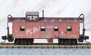 100 44 580 (N) 36` Riveted Steel Caboose. Offset Cupola FRISCO(BN) RD# BN 11519 FT#5 (Model Train)