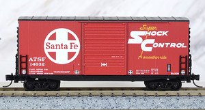 101 00 051 (N) 40ftボックスカー ATSF #14032 [ATSF鉄道・背高有蓋車・片開き扉] ★外国形モデル (鉄道模型)