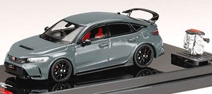 Honda Civic Type R (FL5) Championship Sonic Gray Pearl w/Engine Display Model (Diecast Car)