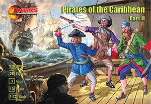 Pirates of the Caribbean Part II (39 Figures / 13 Poses / 3 Guns) (Plastic model)