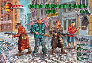 WW.II German Volkssturm Defenders Part II (40 Figures / 8 Poses) (Plastic model)