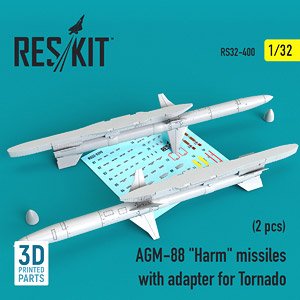 AGM-88 `HARM` 対レーダーミサイル w/トーネード用ランチャー (2個入) (プラモデル)