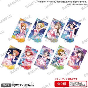 Love Live! School Idol Festival Trading Square Acrylic Stand muse Bokutachi wa Hitotsu no Hikari Ver. (Set of 9) (Anime Toy)