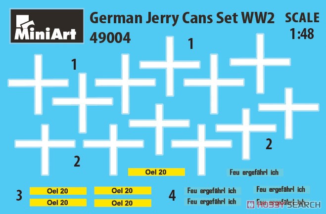 German Jerry Cans WWII (Plastic model) その他の画像1