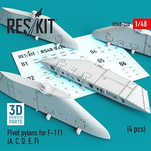 F-111A/C/D/E/F 可動式パイロン (4個入り) (プラモデル)