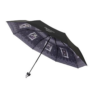 Detective Conan Gallery Style Folding Umbrella (for Both Sunny & Rainy Weather) Black (Anime Toy)