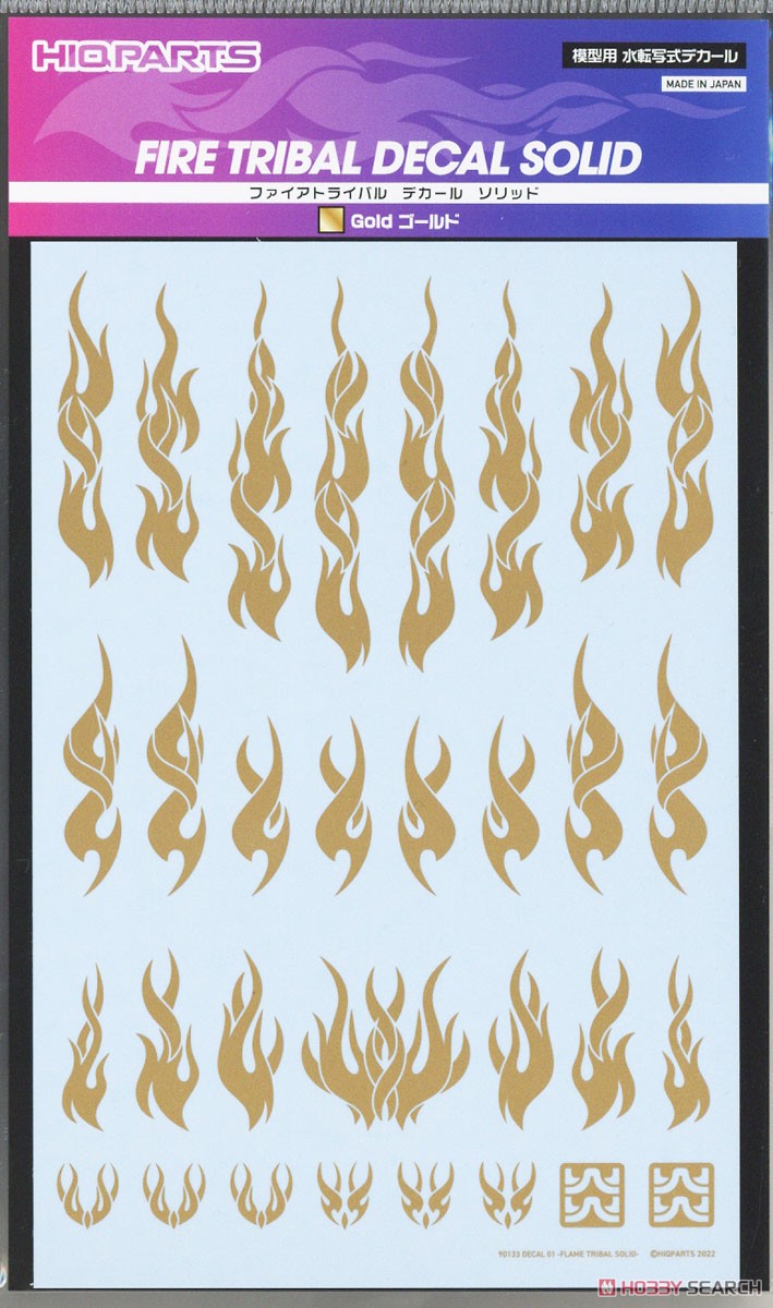 Fire Tribal Decal Solid Gold (1 Sheet) (Material) Item picture2