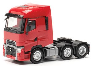 (HO) ルノー T フェイスリフトトラクター 6x2 レッド [Renault T facel.] (鉄道模型)