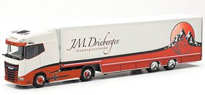 (HO) DAF XG+ 冷蔵ボックスセミトレーラー `J.M.Driebergen` (鉄道模型)