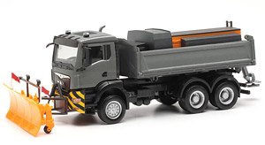 (HO) MAN TGS NN 冬季作業車両グレー/イエロー (鉄道模型)