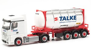 (HO) メルセデスベンツ アクトロスビッグスペース `18 / タンクコンテナセミトレーラー `Talke` [MB A`18 BS SZ] (鉄道模型)