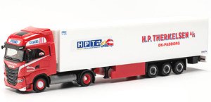 (HO) イベコ S-Way LNG 冷蔵ボックスセミトレーラー `H.P.Therkelsen` (鉄道模型)