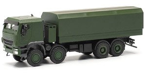 (HO) イベコ トラッカー 8x8フラットベッドトラック 無塗装 [Iveco Trakker] (鉄道模型)