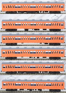 1/80(HO) J.N.R. Series 101-800 (Mountain Area) Orange Vermillion #1 Standard Six Car Set B (Basic 6-Car Set) (Model Train)