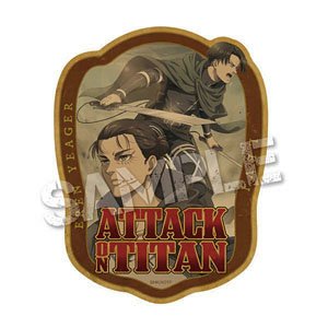 Attack on Titan Travel Sticker (The Final Season) 8. Eren & Levi (Anime Toy)