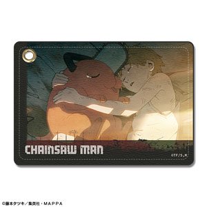 TVアニメ『チェンソーマン』 レザーパスケース デザイン14 (デンジ&ポチタ/B) (キャラクターグッズ)