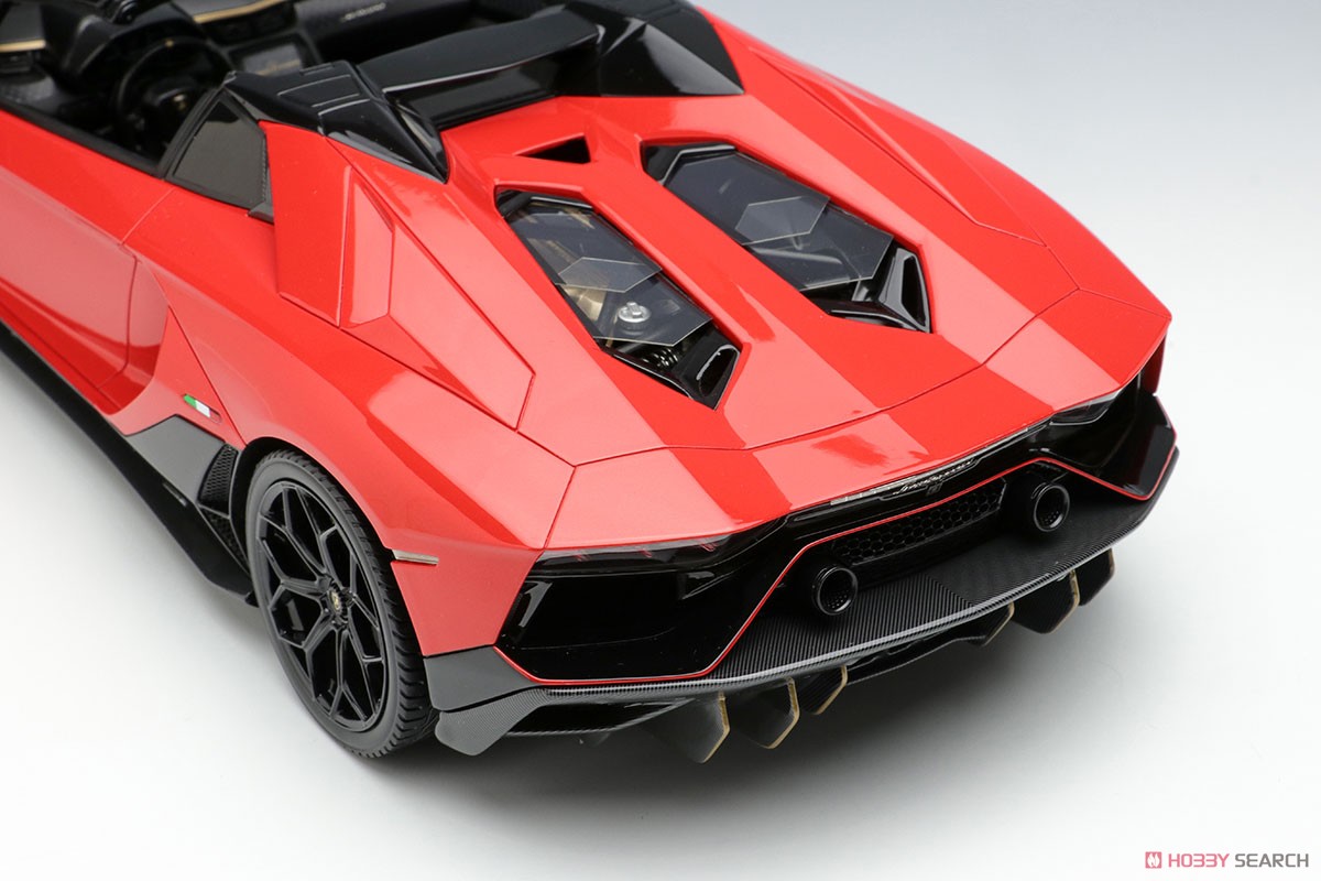 Lamborghini Aventador LP780-4 Ultimae Roadster 2021 (Leirion Wheel) ロッソマーズ / ブラック (ミニカー) 商品画像4